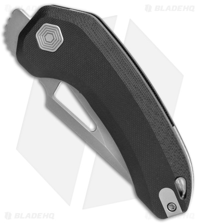 Damned Designs Djinn XL Liner Lock Knife Black G-10 (3" SW) 