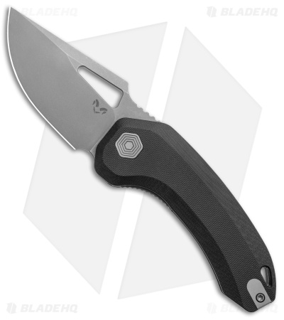 Damned Designs Djinn XL Liner Lock Knife Black G-10 (3" SW) 