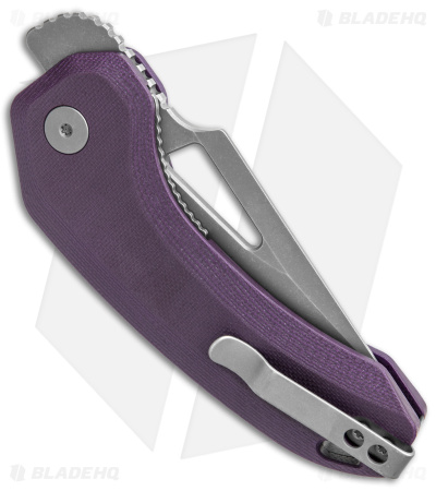 Damned Designs Djinn XL Liner Lock Knife Purple G-10 (3" SW)