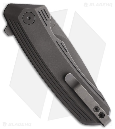 Damned Designs Invictus Liner Lock Knife Dark Stonewash Titanium (3.25" SW)
