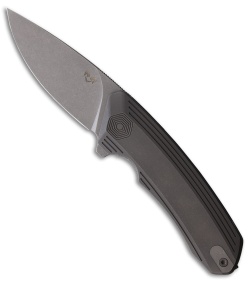 Damned Designs Invictus Liner Lock Knife Dark Stonewash Titanium (3.25" SW)