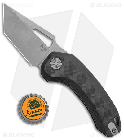 Damned Designs Oni XL Liner Lock Knife Black G-10 (3" SW)