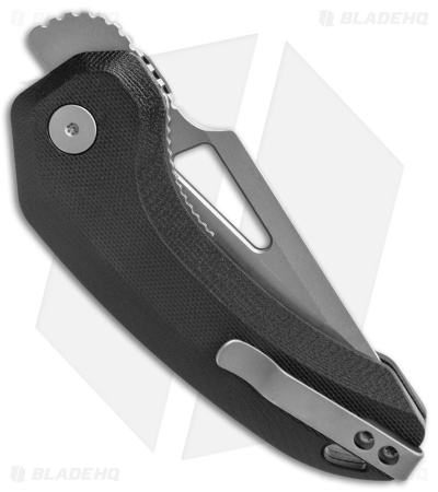 Damned Designs Oni XL Liner Lock Knife Black G-10 (3" SW)