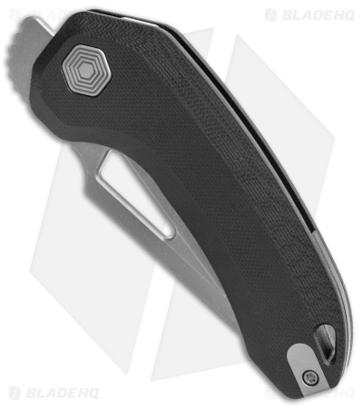 Damned Designs Oni XL Liner Lock Knife Black G-10 (3" SW)
