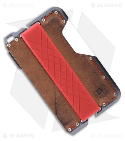 Dango D01 Dapper RFID DTEX Wallet Slate Gray Aluminum/ Brown Leather