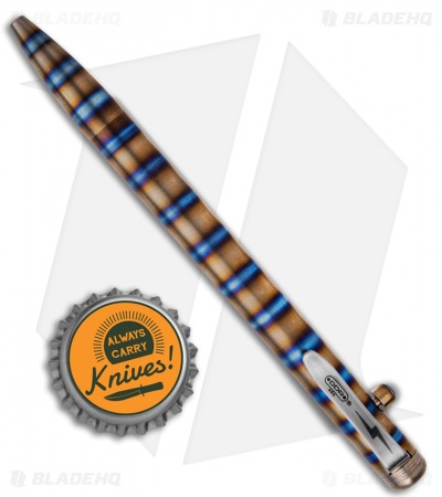 Darrel Ralph Thunderbolt Bolt Action Pen Titanium - Flame Stripe
