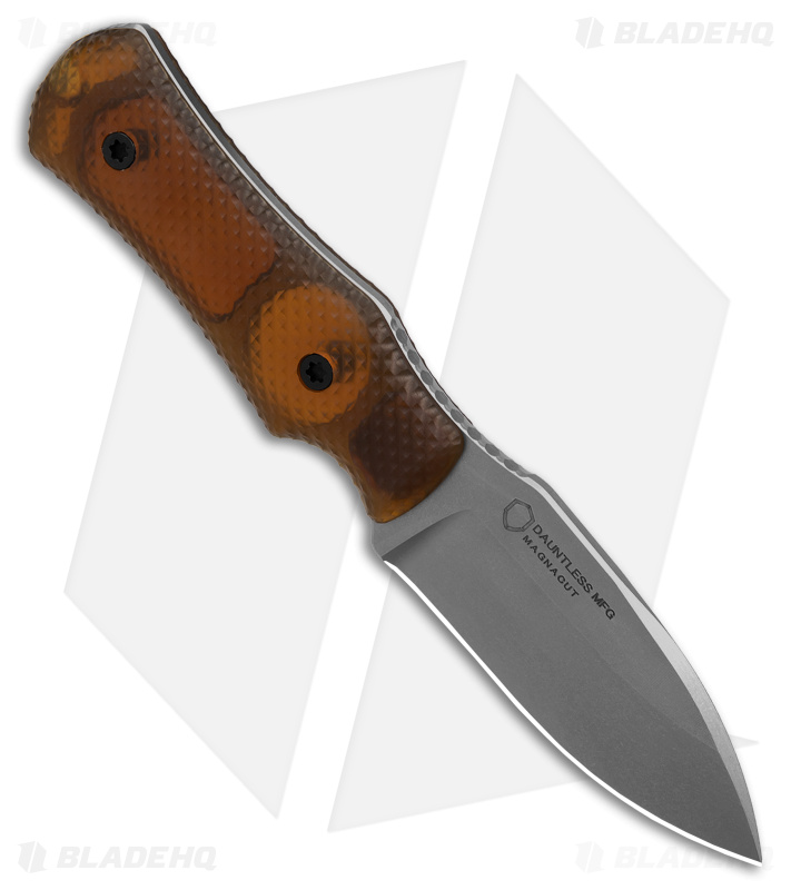 Dauntless Mfg BHQ Exc Dog Bone Fixed Blade Knife Ultem (3.25" Tumbled)