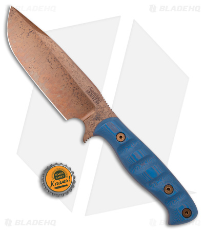 Dawson Knives Big Bear Fixed Blue G-10 (Copper) - Blade HQ