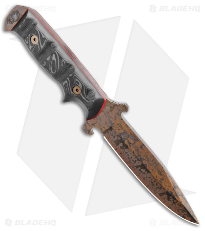 Dawson Knives Chief Fixed Blade Knife Two Tone CF (5.25" Arizona Copper)