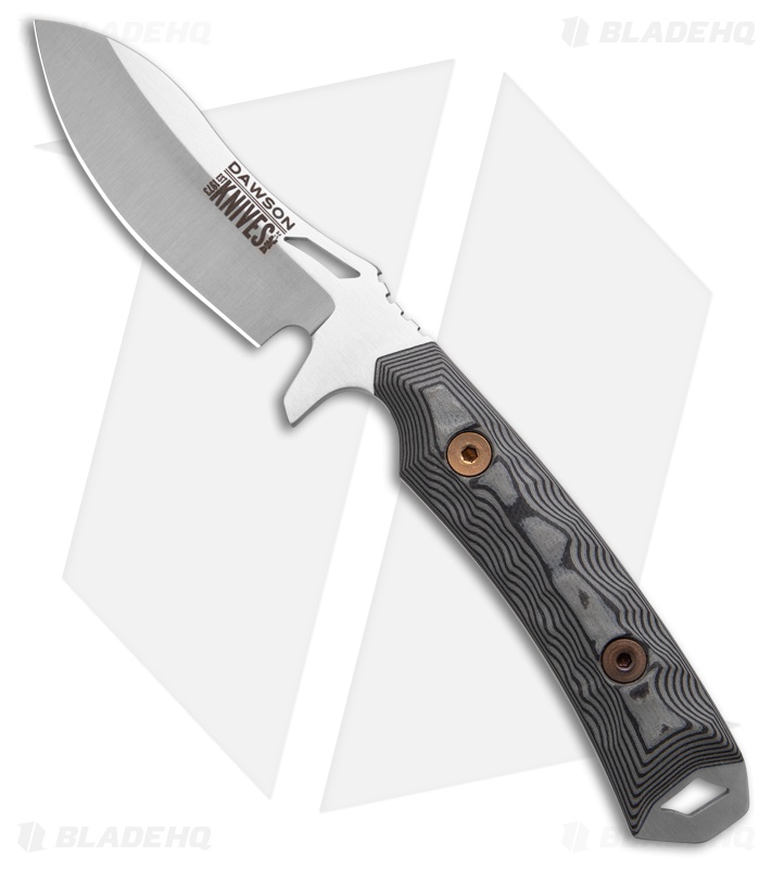 Dawson Knives Harvester Knife Gray/Black G-10 Satin