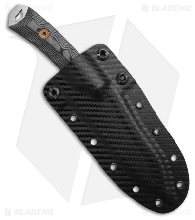 Dawson Knives Harvester Fixed Blade Knife Gray/Black G-10 (3" Satin)