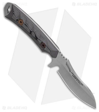 Dawson Knives Harvester Fixed Blade Knife Gray/Black G-10 (3" Satin)