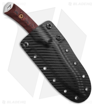 Dawson Knives Harvester Fixed Blade Knife Red/Black G-10 (3" Satin)