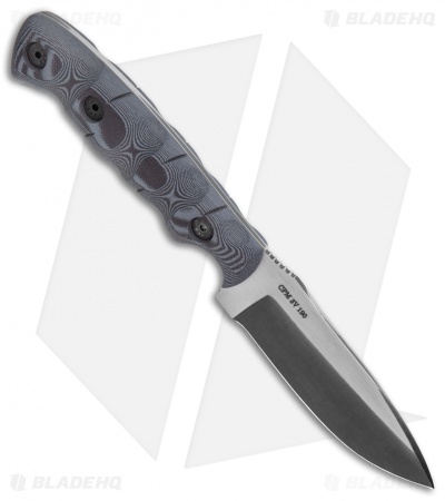 Dawson Knives Huntsman Fixed Blade Knife Black/Pewter G-10 (4.1" Specter)