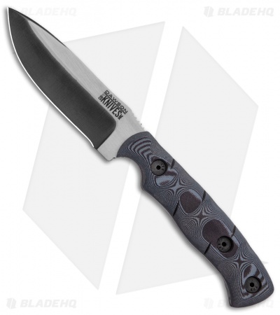 Dawson Knives Huntsman Fixed Blade Knife Black/Pewter G-10 (4.1" Specter)