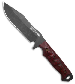 Dawson Knives Marauder Fixed Blade Knife Red/Black G-10 (6.125" Black)