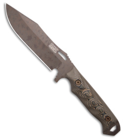 Dawson Knives Marauder Fixed Blade Knife Ultex Camo G10 (6.125" Scorched Earth)