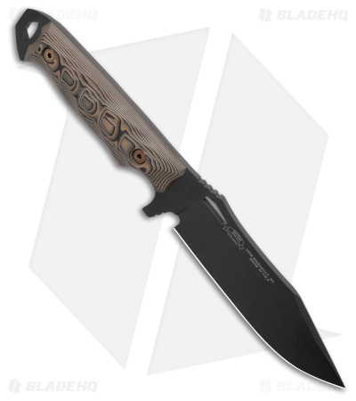 Dawson Knives Marauder Fixed Blade Knife Ultrex Camo G-10 (6.125" Black)