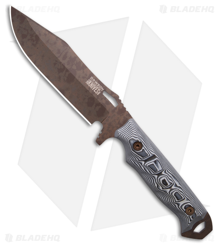 Dawson Knives Marauder White/Black Scorched Earth - Blade HQ