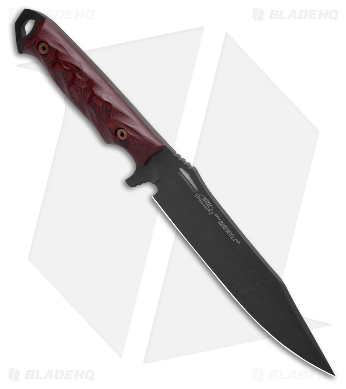 Dawson Knives Marauder XL Red/Black G-10 Black - Blade HQ