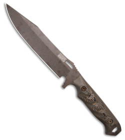 Dawson Knives Marauder XL Fixed Blade Knife Ultex Camo (7.25" Scorched Earth)