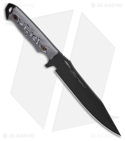 Dawson Knives Marauder XL Fixed Blade Knife White/Black G-10 (Apocalypse Black)