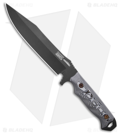 Dawson Knives Marauder XL Fixed Blade Knife White/Black G-10 (Apocalypse Black)