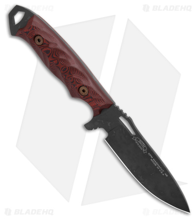 Dawson Knives Nomad Fixed Blade Knife Red/Black G10 (Apocalypse Black)