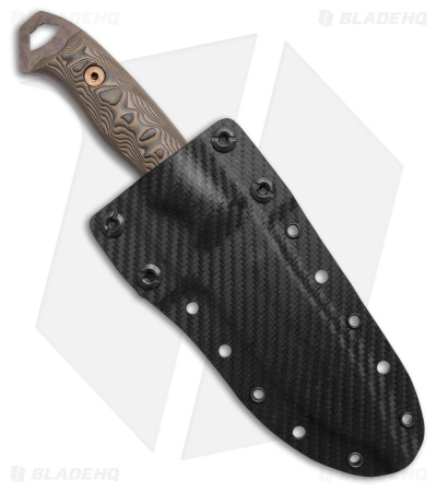 Dawson Knives Nomad Fixed Blade Knife Ultrex Camo G-10 (4.25" Scorched Earth)
