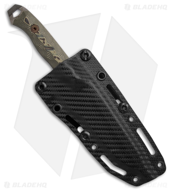 Dawson Knives Outcast Gen 2 Fixed Blade Knife Ultrex Camo G-10 (3.1" Monsoon)
