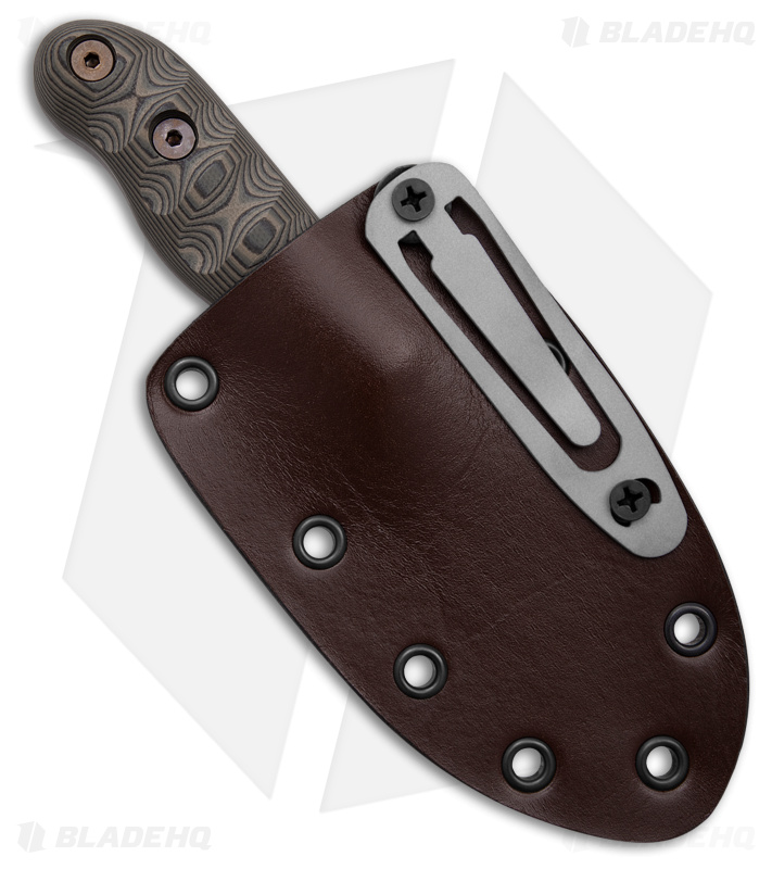 Dawson Knives Razorback Fixed Blade Knife Camo G-10 (2.8" Scorched Earth)