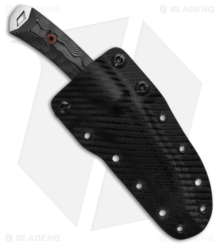 Dawson Knives Revelation MagnaCut Fixed Blade Knife Black/Gray G-10 (2.8" Satin)