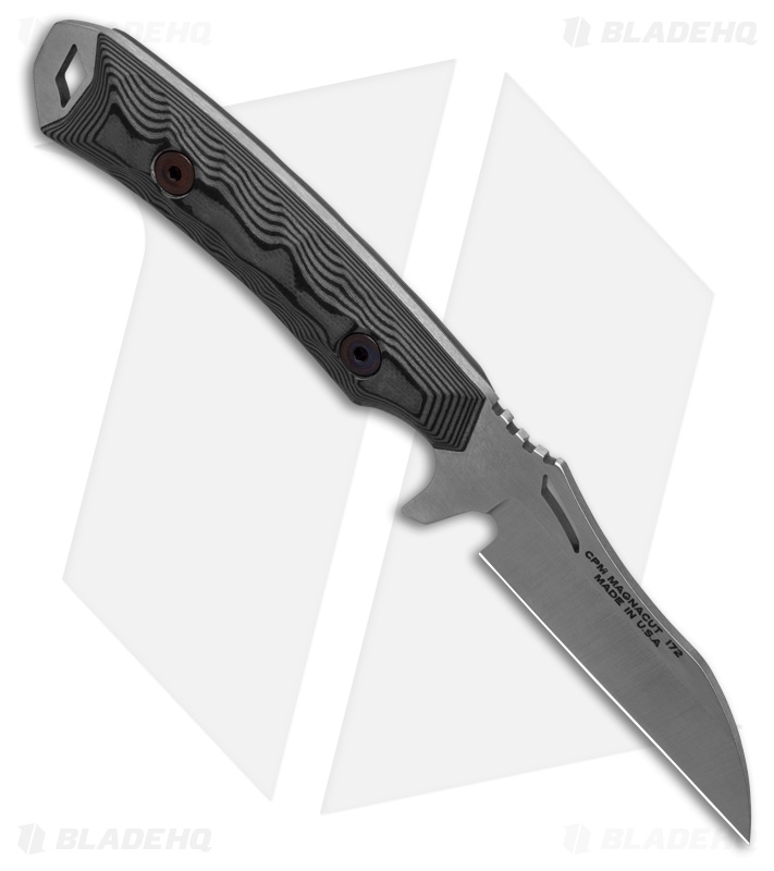 Dawson Knives Revelation MagnaCut Fixed Blade Knife Black/Gray G-10 (2.8" Satin)