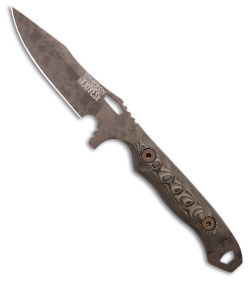 Dawson Knives Smuggler Fixed Blade Knife Ultrex Camo (4.125" Scorched Earth)