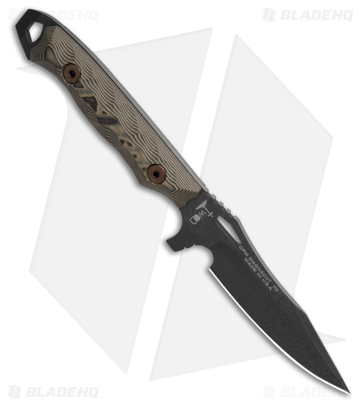 Dawson Knives Smuggler Gen 2 Fixed Blade Knife Ultrex Camo G-10 (3.4" Midnight)