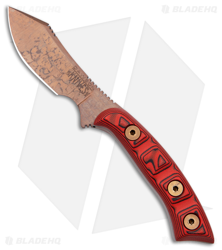 Dawson Knives Snakebite Fixed Blade Red/Black G-10 (3
