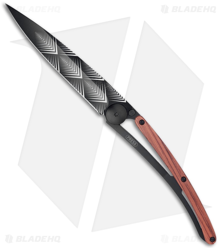 Deejo 27g Art Deco Ultra-Light Liner Lock Knife - Blade HQ