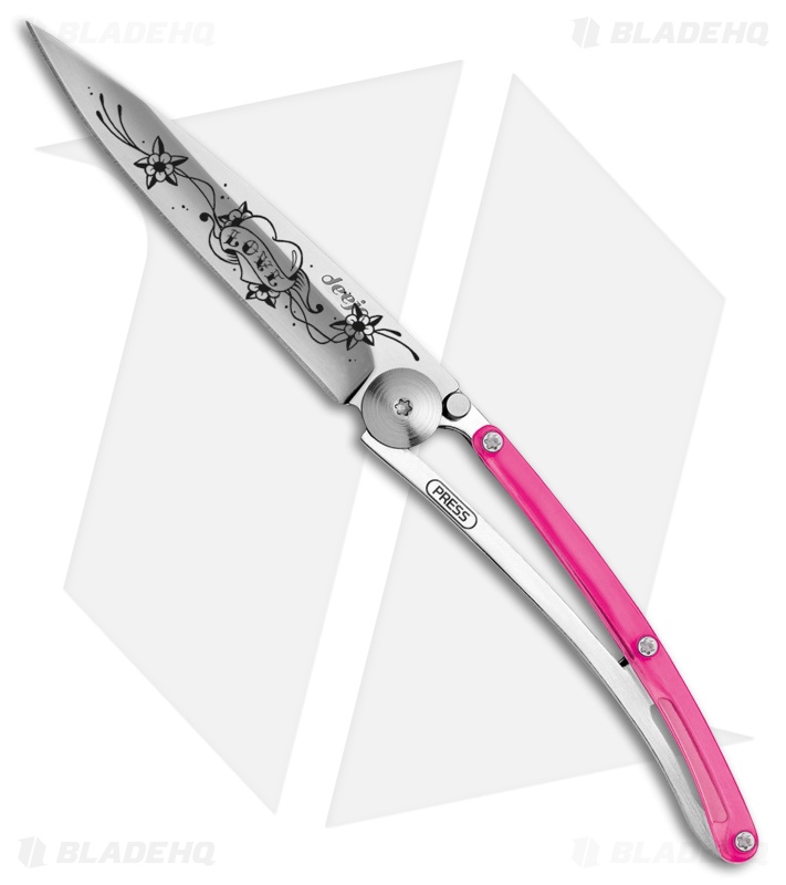 Deejo Love Tattoo 27g Ultra-Light Knife Pink (3" Matte)
