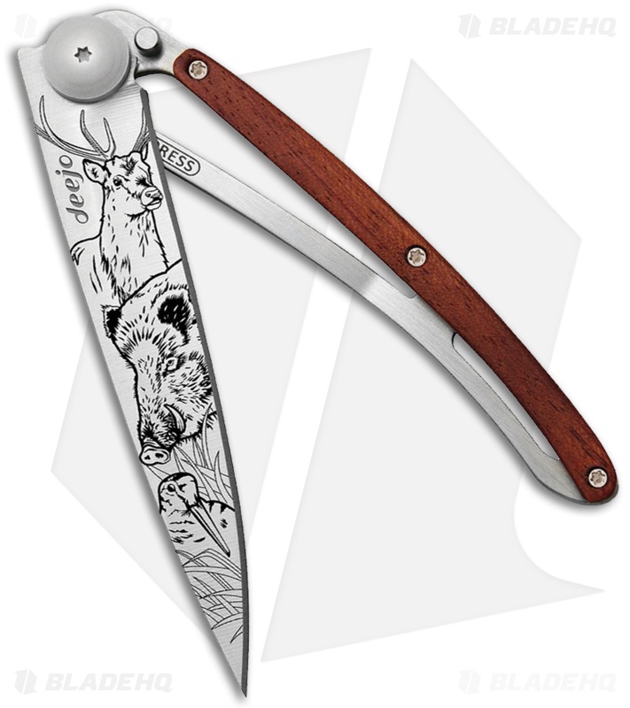 Deejo 37g Hunting Ultra-Light Liner Lock Coralwood (3.75" Satin )