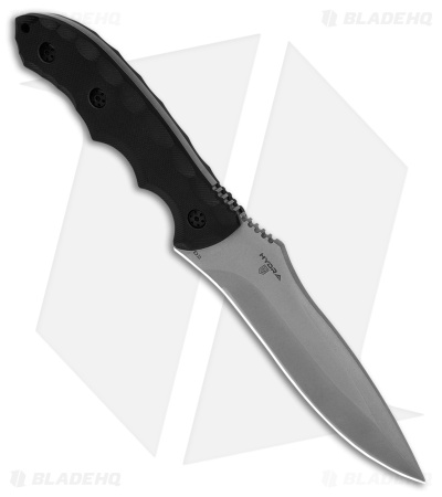 Defcon Hydra Fixed Blade Black G-10 (6" Stonewash D2)
