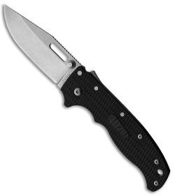 Demko AD20.5 Shark-Lock Knife Black Grivory (3" Stonewash)