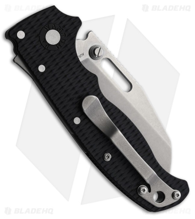 Demko AD20.5 Sharksfoot Shark-Lock Knife Black Grivory (3.2" Stonewash)