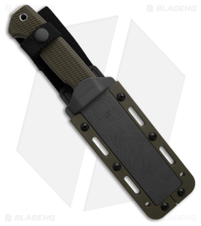 Demko Freereign Tanto Fixed Blade Knife OD Green Polymer (5" Satin)