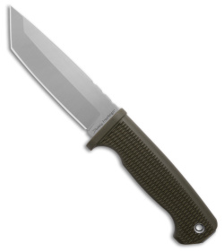 Demko Freereign Tanto Fixed Blade Knife OD Green Polymer (5&quot; Satin) | 193661
