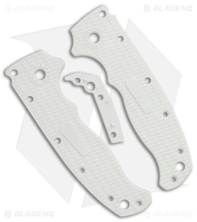 Demko Textured White Grivory Scales + Spacer for the AD20.5