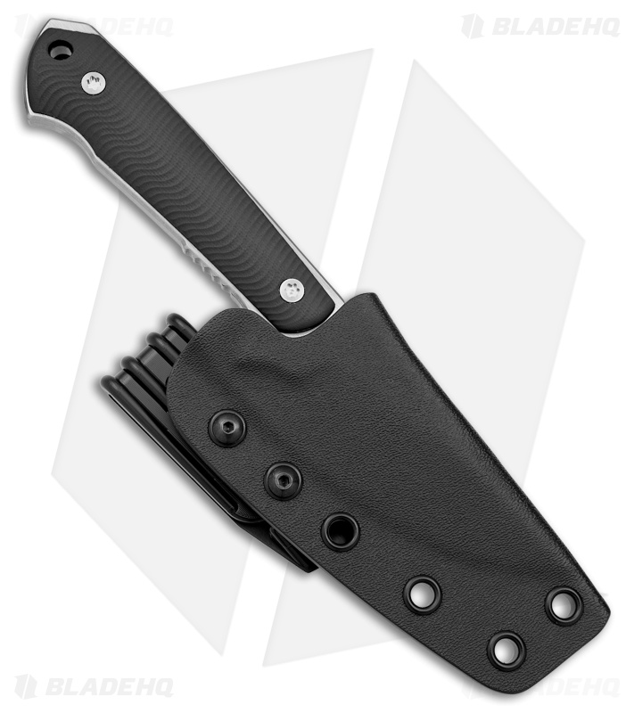 Dervish Knives Prima Fixed Blade Knife Black G-10 (3.5" Two-Tone)