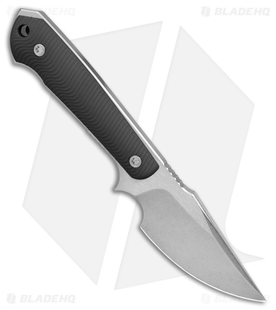 Dervish Knives Prima Fixed Blade Knife Black G-10 (3.5" Two-Tone)