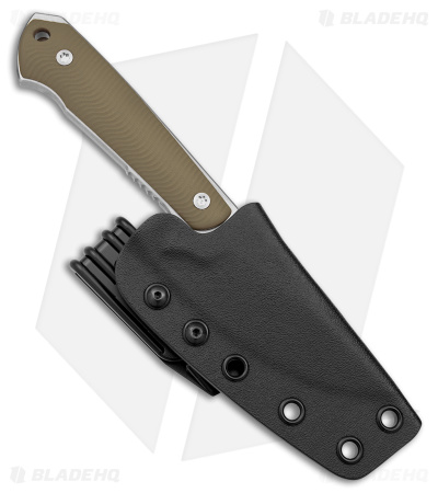 Dervish Knives Prima Fixed Blade Knife OD Green G-10 (3.5" Two-Tone)