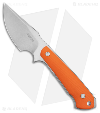 Dervish Knives Prima Fixed Blade Knife Orange G-10 (3.5" Two-Tone)