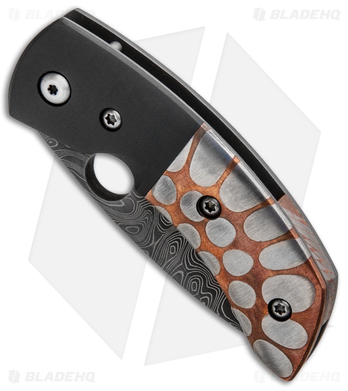 Deviant Blades Chinese Custom  Knife Zirconium/Superconductor (2.8" Damascus)